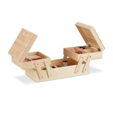 Nähkästchen holz Nähkiste mit Fächern Nä...