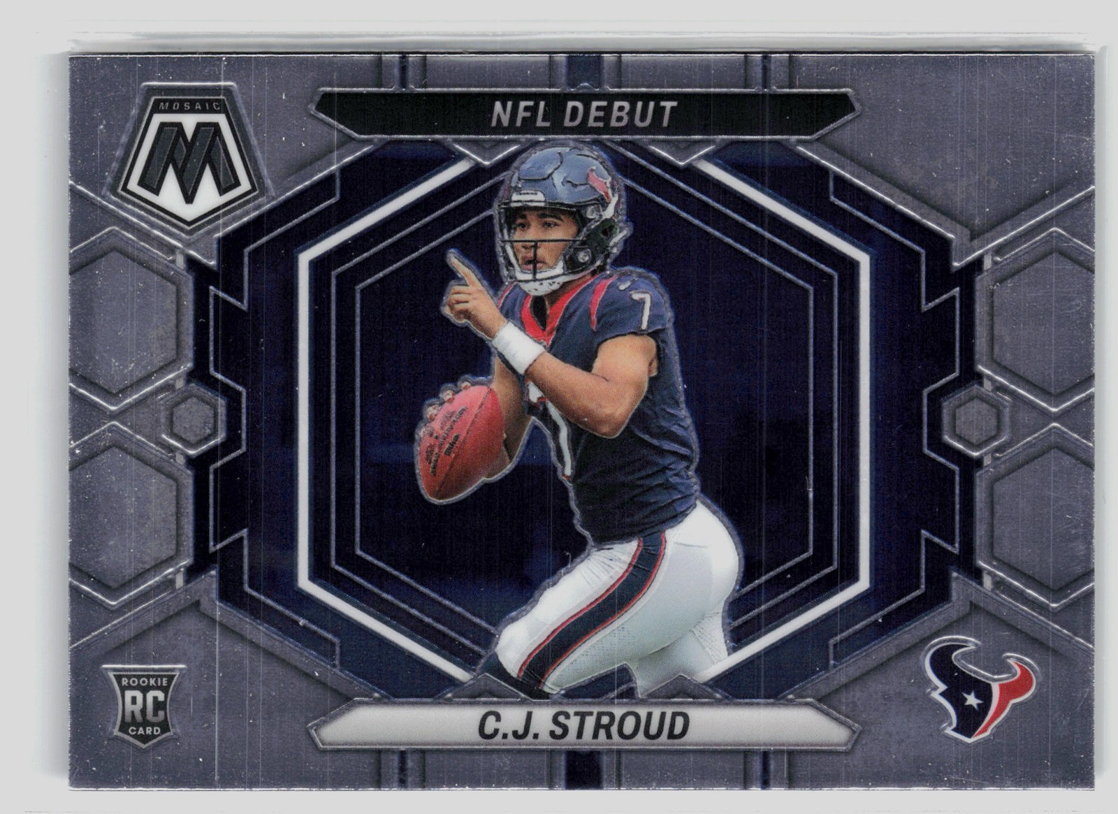 2023 Panini Mosaic #ND-3 C.J. Stroud Silver No Huddle Mosaic