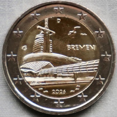 **NEW**DEUTSCHLAND / GERMANY_2 Euro 2026_Bremerhaven - Klimahaus_G_Bi-Metal_lose