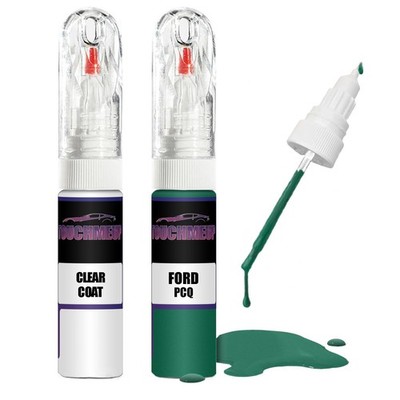 Lackstift für FORD VIBRANT GREEN PCQ + Klarlack Pinsel Kratzer Fix Kit