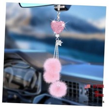 Bling Car Hanging Ornament Bling Car Mirror Hanging Accessories For Pinkpink