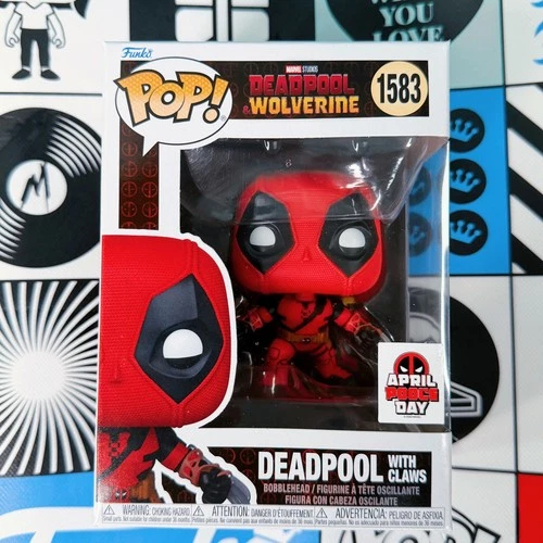 Funko Pop! Marvel: Deadpool w/ Claws 1583 April Pools Day Sticker