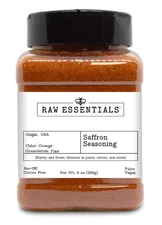 Raw Essentials Saffron Seasoning - Earthy and Sweet - Delicious in Paella, Risot