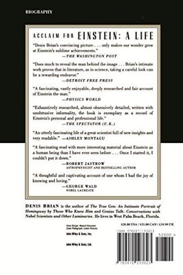 Einstein: A Life by Brian, Denis 0471193623 FREE Shipping