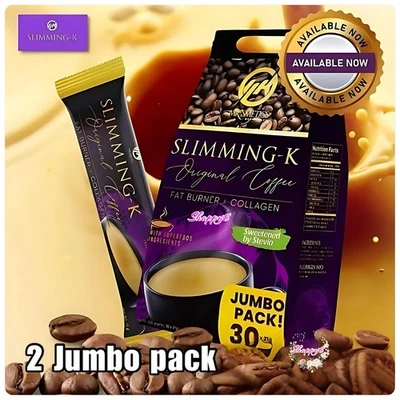 MKSMETICS 2 JUMBO Pack Slimming-K Original Coffee by Madam Kilay