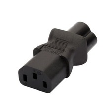 IEC320 C13 to C6 AC Adapter,IEC female to Mickey male adapter 10A 125V 2.5A 250V