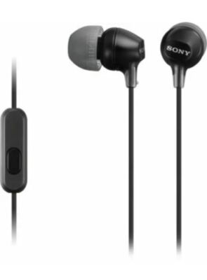 NEW GENUINE SONY MDR-EX14AP BLACK EARBUD HEADPHONES MDREX14AP MICROPHONE HEADSET