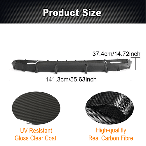 Carbon Heckdiffusor Diffusor Heckschürze Spoiler Für BMW i4 G26 M50 M Sport 21UP - Picture 7 of 12