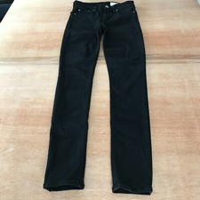 Rag Bone Cate Mid Rise Skinny Leg Women 25 Black Slimming Shaping Preppy NWT
