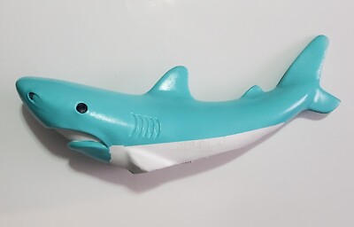 Rare JAWS Shark Bank Vintage 70s Blue blowmold plastic WJB Products 1975 