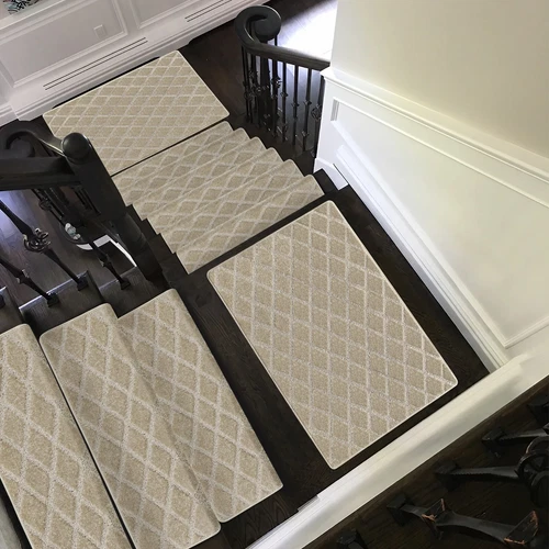 PURE ERA Bullnose Stair Treads Carpet Non-Slip Self Adhesive Tape Free 9.5"x30"