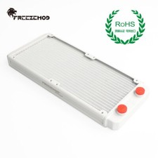 FreezeMod G1/4" 240mm Aluminum Radiator 27mm Thick for PC Water Cooling White