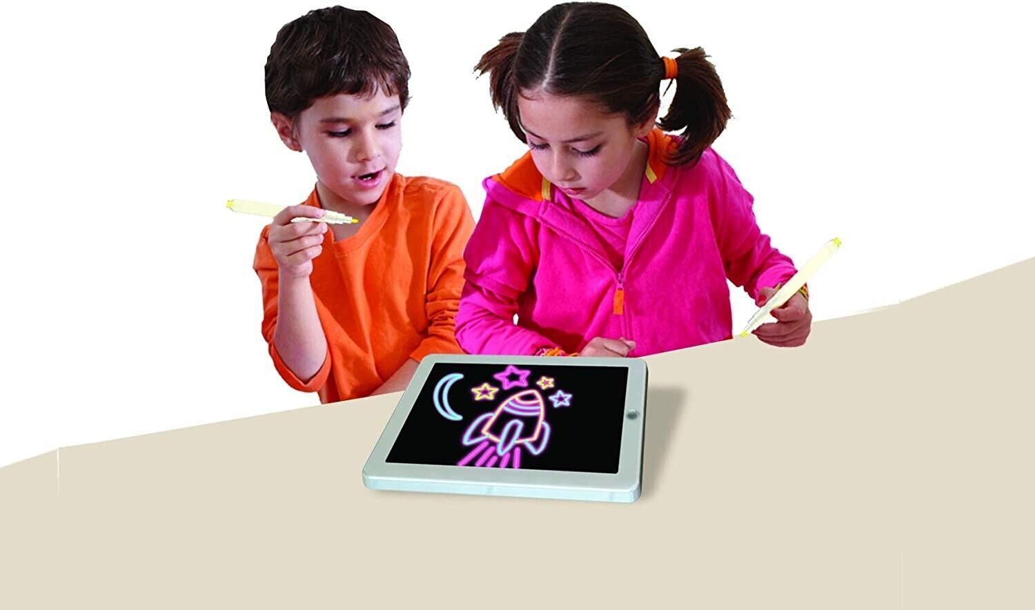 AMAV Glow Pad - Portable Hi-tech Drawing Board for Kids Toy Tablet-size  With 7 for sale online