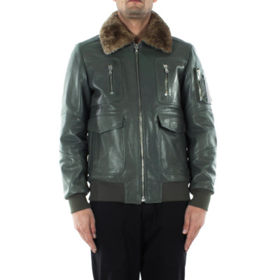 green aviator jacket