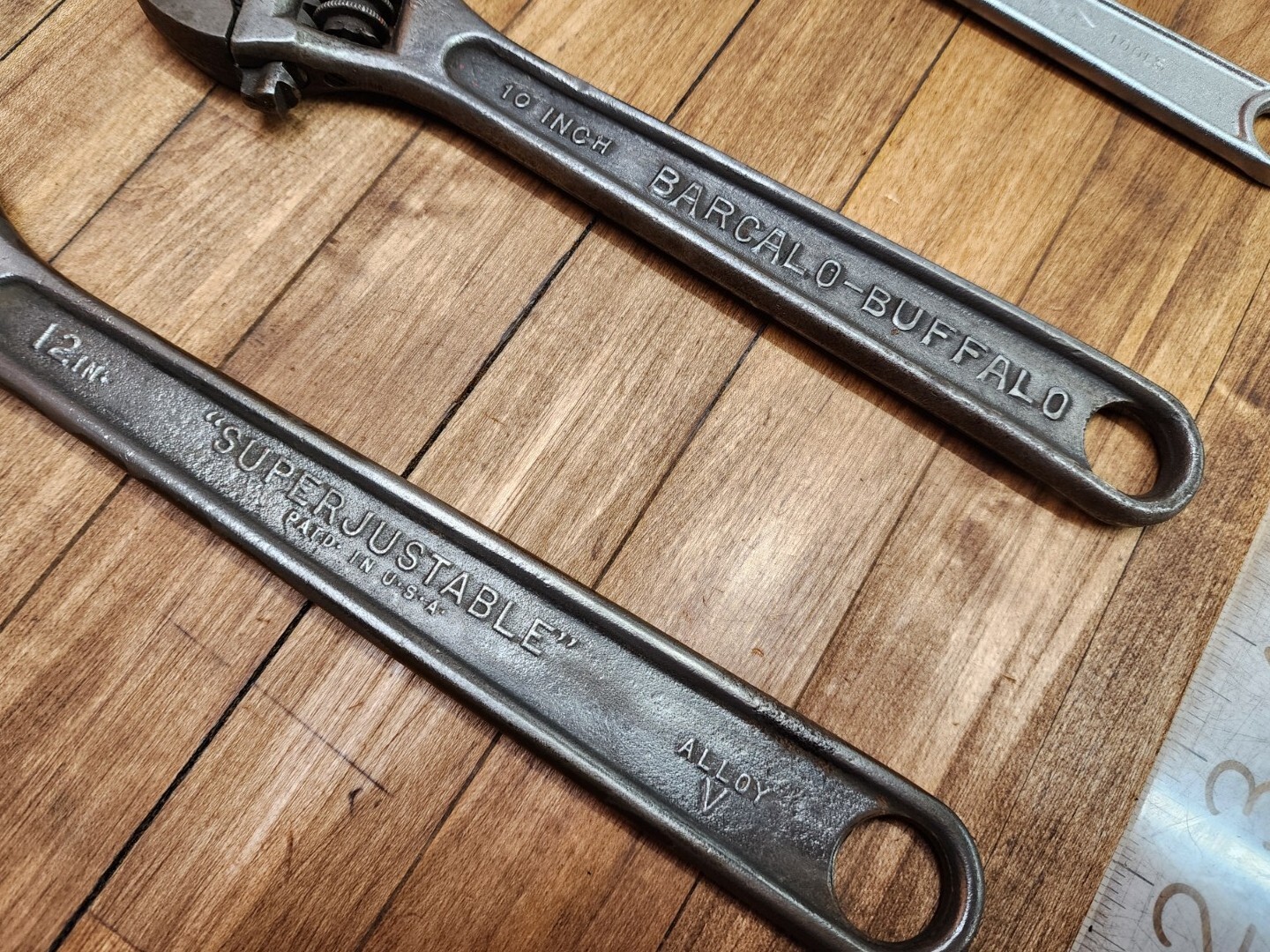 VINTAGE ADJUSTABLE WRENCH Lot • Mechanics Automotive Wrenches SizeSet