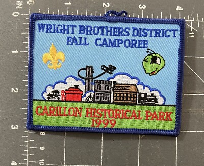 Wright Brothers Distrikt Herbst Camporee Aufnäher BSA Carillon Historische Park