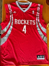 Houston Rockets Jersey Medium Authentic NBA Adidas Rev30 Luis Scola Argentina