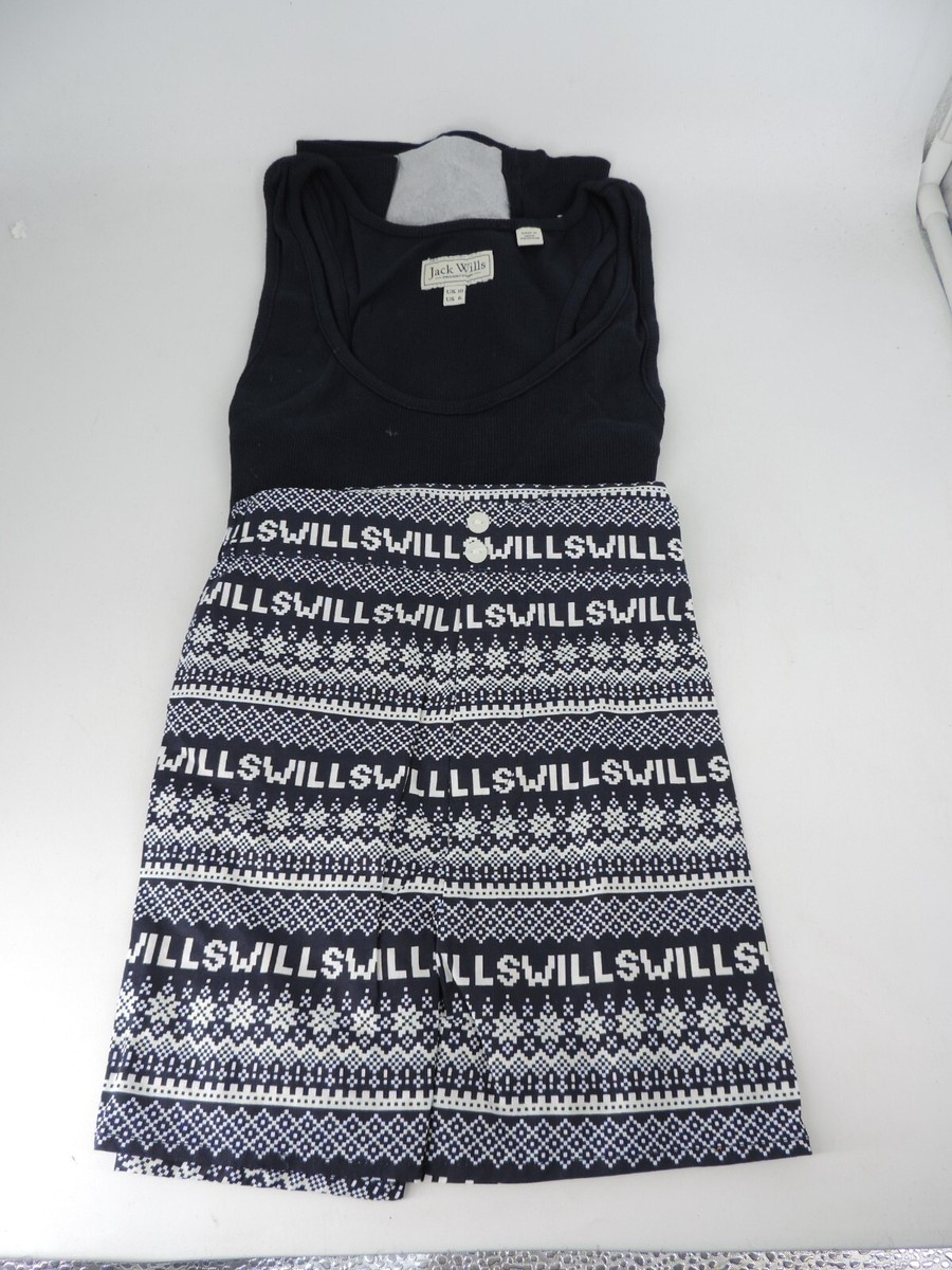 Jack Wills Garford Pyjama Gift Set Navy UK 10 RRP LN131 FF