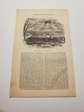 Rebel Works on the Side of the Mountain Lookout Mountain c. 1868 Engraving