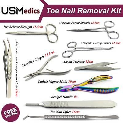 Surgery Kit Professional Toenail Removal Ingrown Nail Cutter Nipper Podiatry NEW