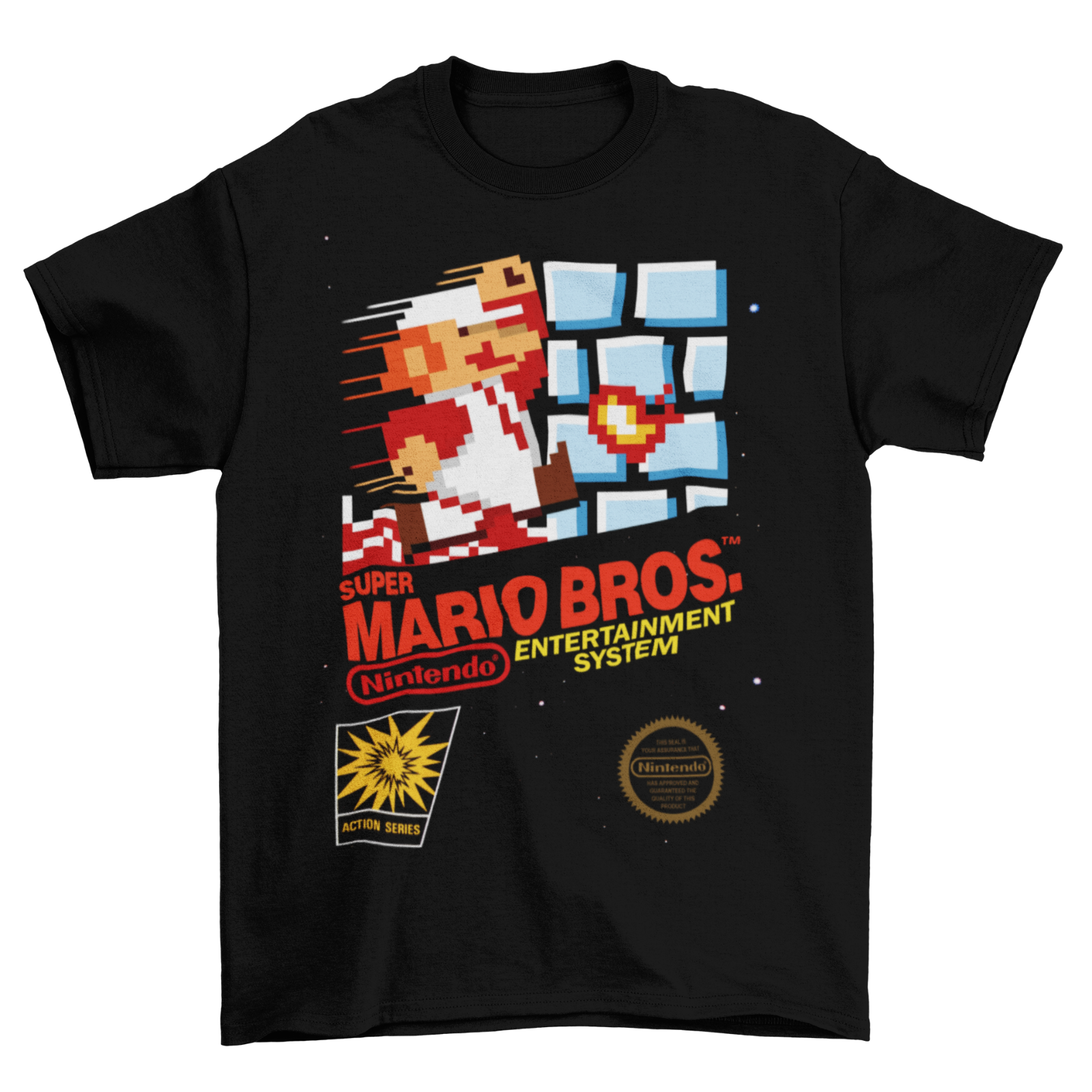 New Juniors XS-2X Super Mario Brothers Get Over It NES Nintendo Game Tee  Shirt