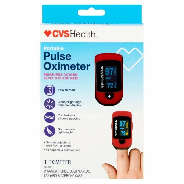 2B1 CVS Health Portable Pulse Oximeter NEW in BOX 50428281826 eBay