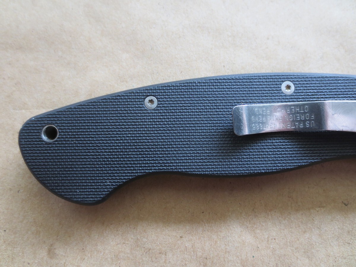 Early/Vintage Spyderco Military Knife Folder CPM 440V Golden