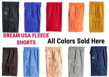 Dream USA Shorts Fleece Cargo mens womens