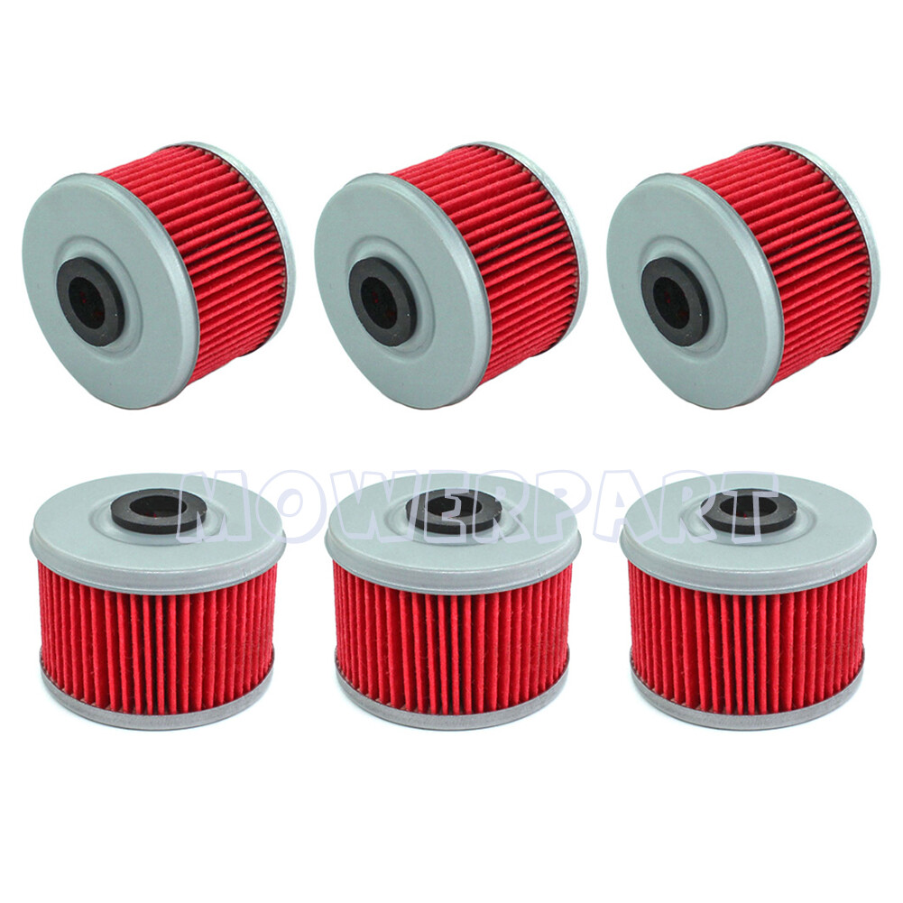 6x Oil Filter For Honda Rancher 350 420 TRX300 TRX400EX Foreman 500 Fourtrax 300
