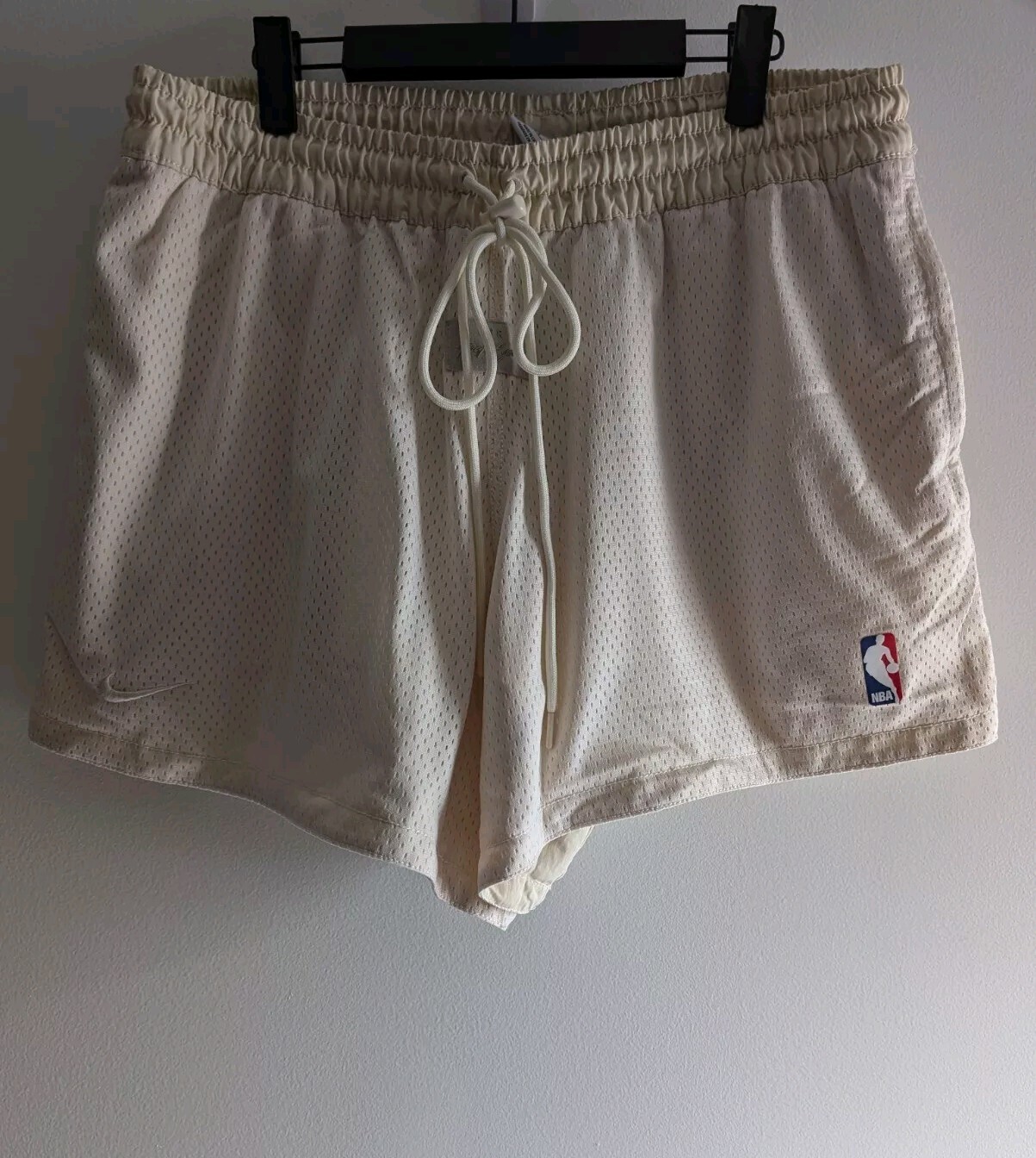 OFF WHITE X NIKE Pantaloncini da basket Fear Of God x Nike crema chiara Uomo taglia XL