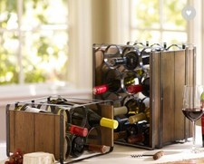 Pottery Barn French Wine Bottle Riddling Rack 726091 For Sale