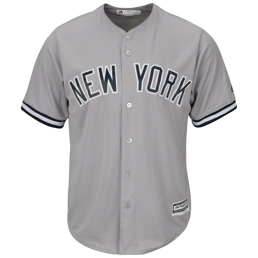 Majestic New York Yankees Gray Big & Tall Cool Base Team Jersey