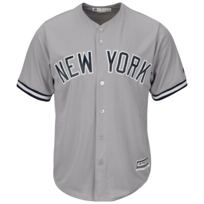 Majestic New York Yankees Gray Big & Tall Cool Base Team Jersey