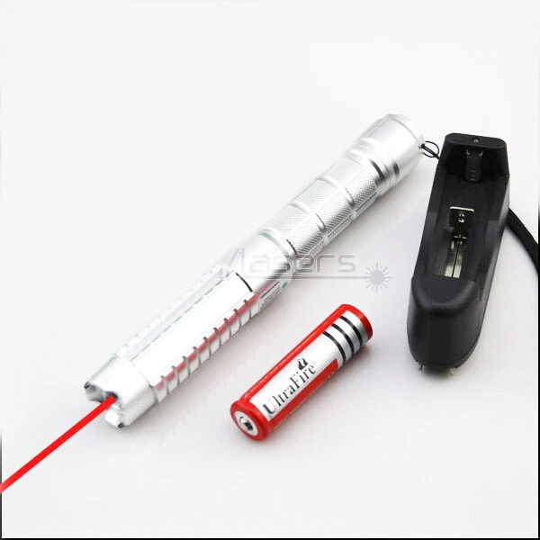 1mw Adjustable Focus 650nm Red Laser Pointer Pen Visible Beam Light Flashlight - Image 2 of 4