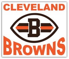 Cleveland Browns NFL Logo Sport Car Bumper Sticker Decal "SIZES''