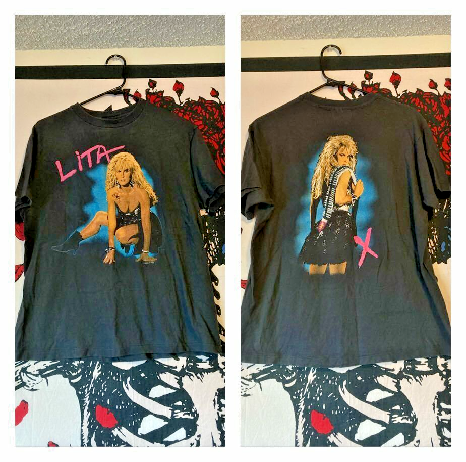 TRUE VTG Original Lita Ford 1988 Tour Band Shirt Punk Glam Metal 