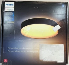 Philips - Ambiance Enrave Medium Ceiling Lamp - Black -DAMAGED BOX