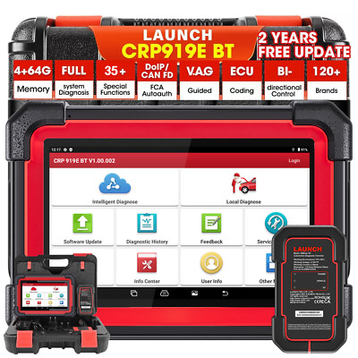 2024 LAUNCH CRP919E CRP919E BT OBD2 Diagnosegerät ALLE Systeme ECU Keay Coding