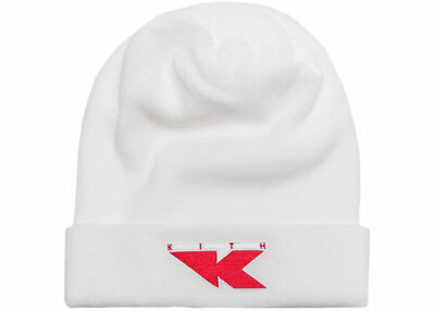 NIKE X KITH White Take Flight Beanie AH9954 One Size NWOT
