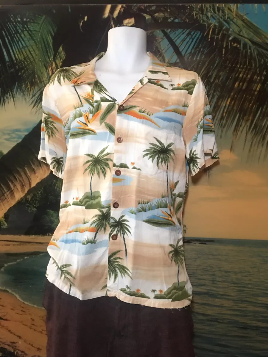 Vintage Hawaiian shirt OP Ocean Pacific Aloha Tropical Print 70s Tags