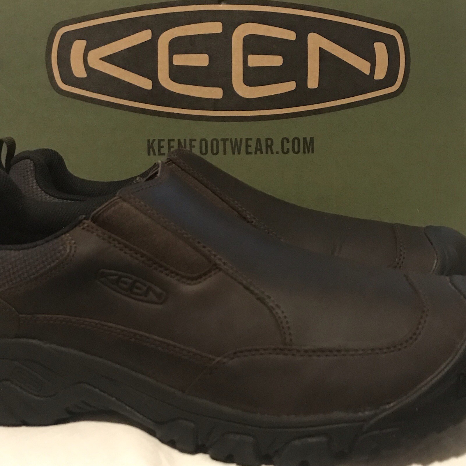 Scarpe Oxford slip on nuove Keen da uomo taglia 7 M Targhee III (3) marrone 1022658