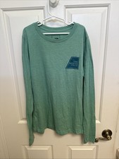 North Face Damen Langarm Logo Marks Tri-Blend T-Shirt Neu mit Etikett 2022!