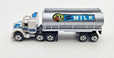 1989 Galoob Micro Machines Sleeper Cab Semi Milk Tanker Truck. g20