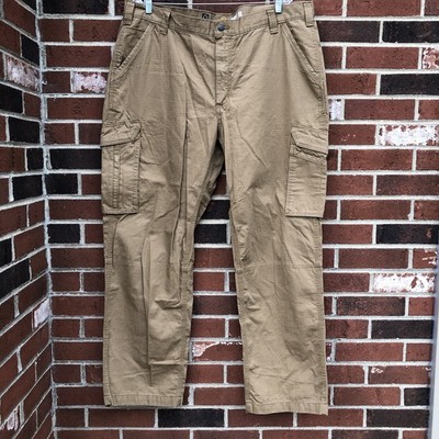 Carhartt Original Fit Ripstop Canvas Workwear Cargo Pants Size 42X32