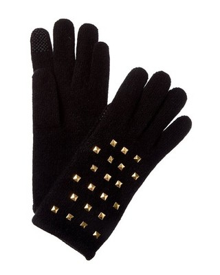 Portolano Studs Cashmere Tech Gloves Women's Black