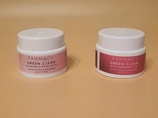 Farmacy Green Clean Wild Raspberry Tea & Chamomile Rose Latte Cleansing Balm 