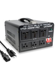 LVYUAN 5000W Voltage Converter Transformer Step Up Down