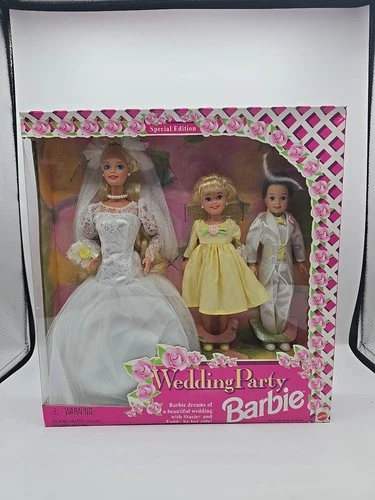 Wedding Party Barbie Stacie & Todd Gift set Special Edition 1994 #13557 Vintage