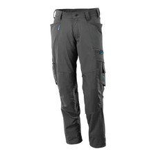 Mascot Hose mit Knietaschen Stretchstoff dunkelanthrazit Arbeitshose Größe 82C47