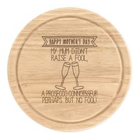 Happy Muttertag Prosecco Kenner Rund Zerkleinern KäSebrett Mutter Lustig